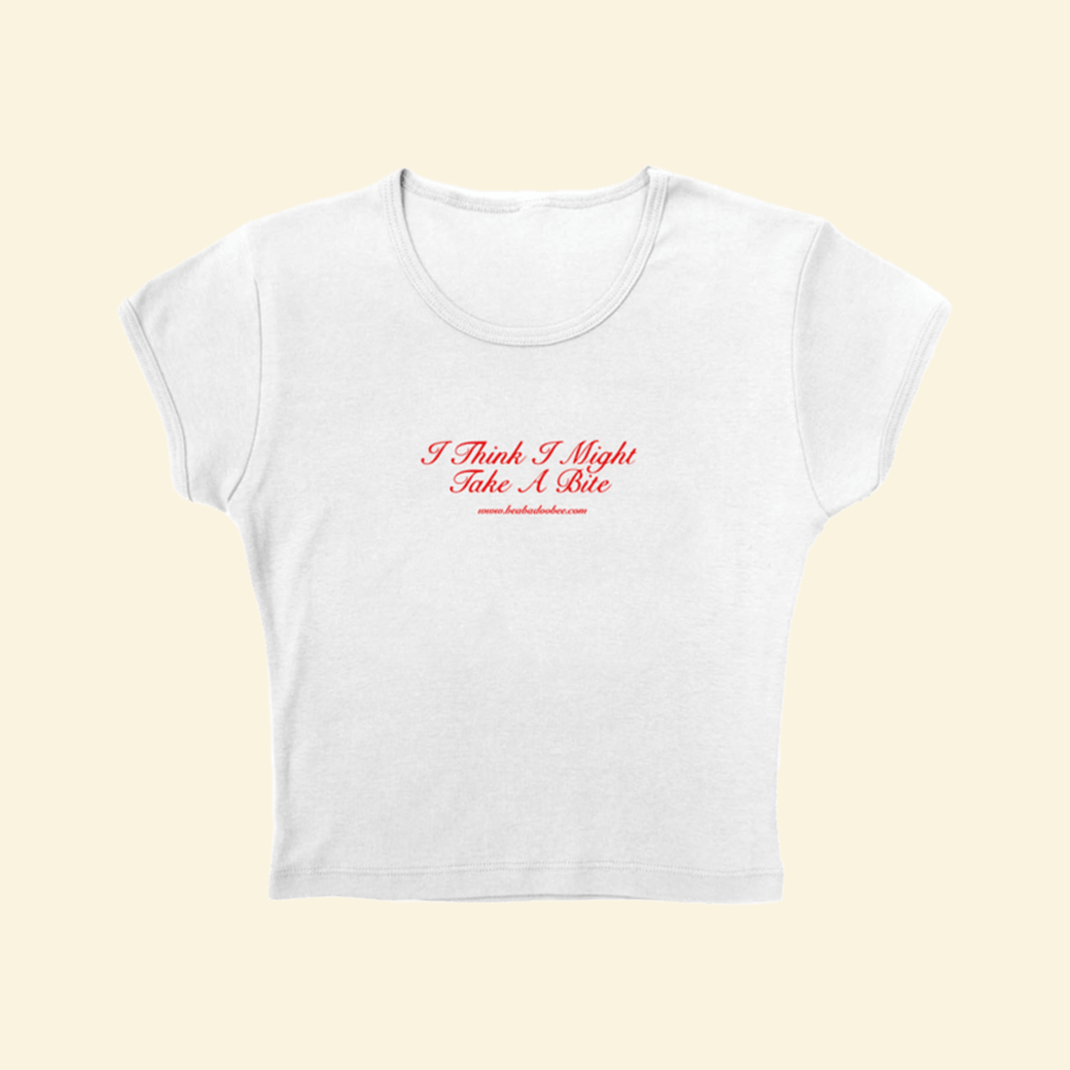 Beabadoobee Take a Bite Cropped T-Shirt Beabadoobee Merch MothersDay Birthday Gifts 2025