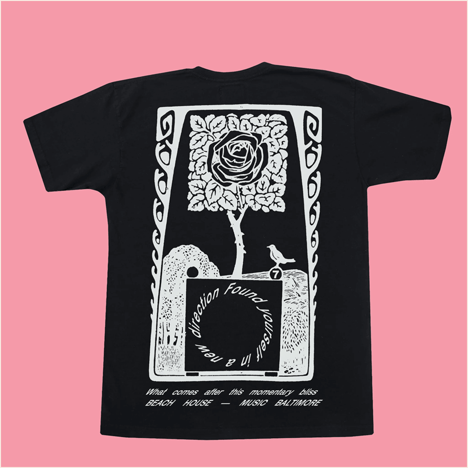 Beach House Black Rose T-Shirt Beach House Merch Fathers Day Birthday Gifts For Husband