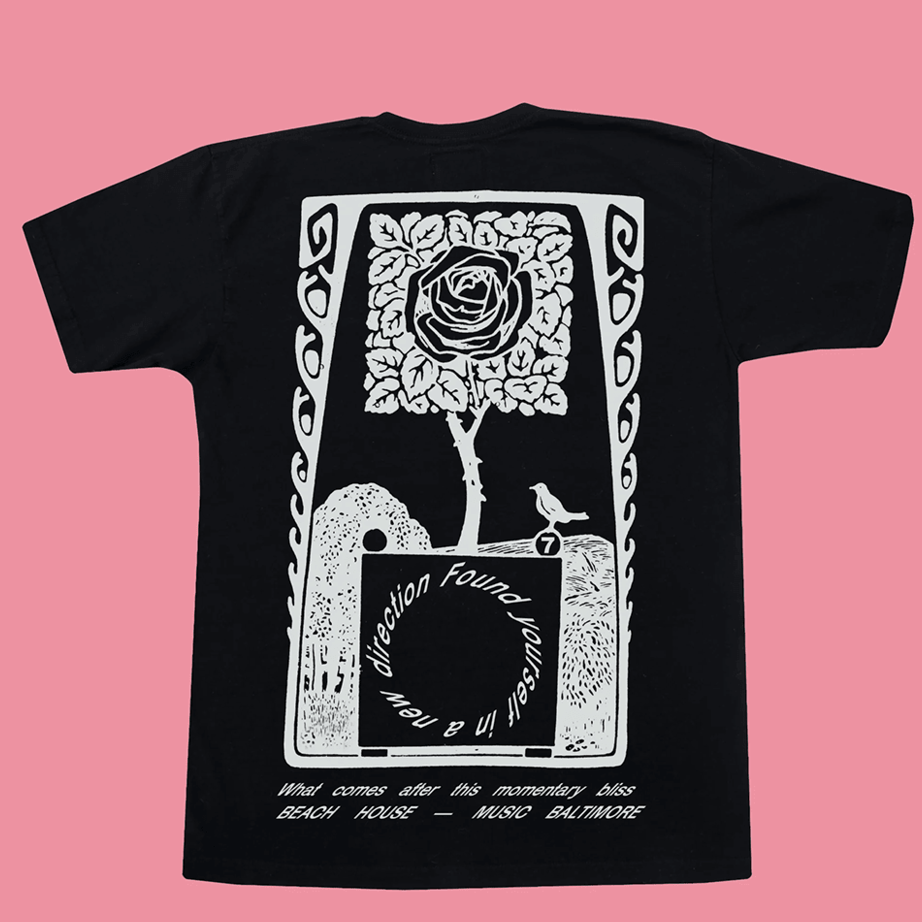 Beach House Merch Beach House Black Rose T-Shirt Fathers Day Gifts For Husband Gifts For Fans