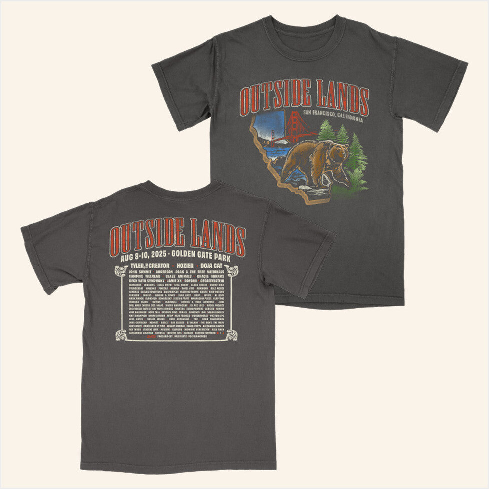 Bear Event T-Shirt Outside Lands Festival Merch Birthday Gifts For Best Friend