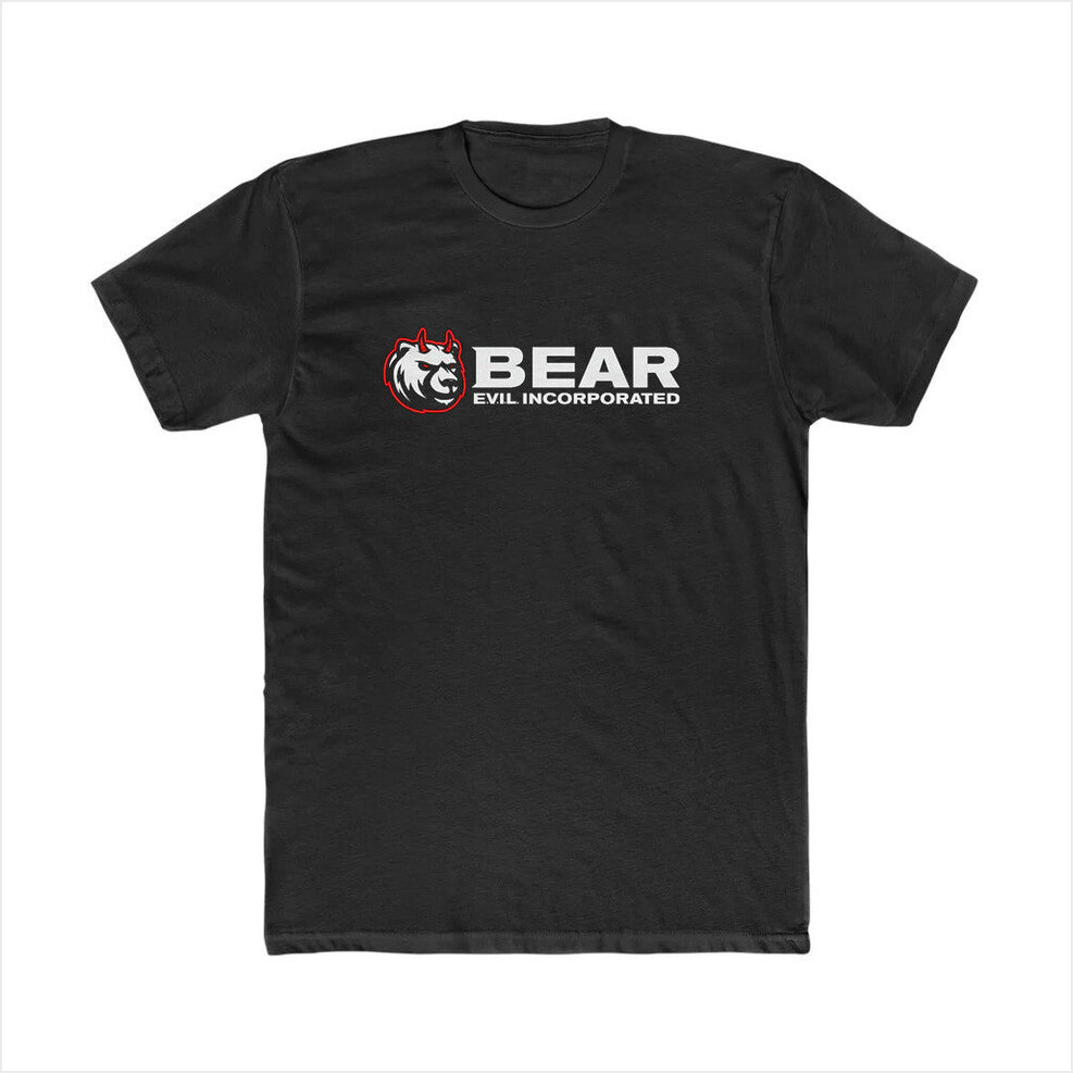 BEAR EVIL Logo Black T-Shirt Bad Magic Merch Birthday Gifts For Husband Gifts For BFF
