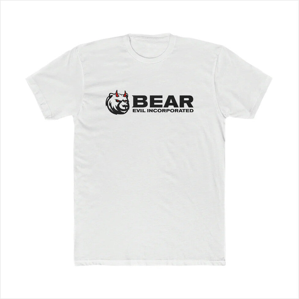 BEAR EVIL Logo T-Shirt Bad Magic Merch Gifts For Husband Birthday Gift Ideas Christmas Presents