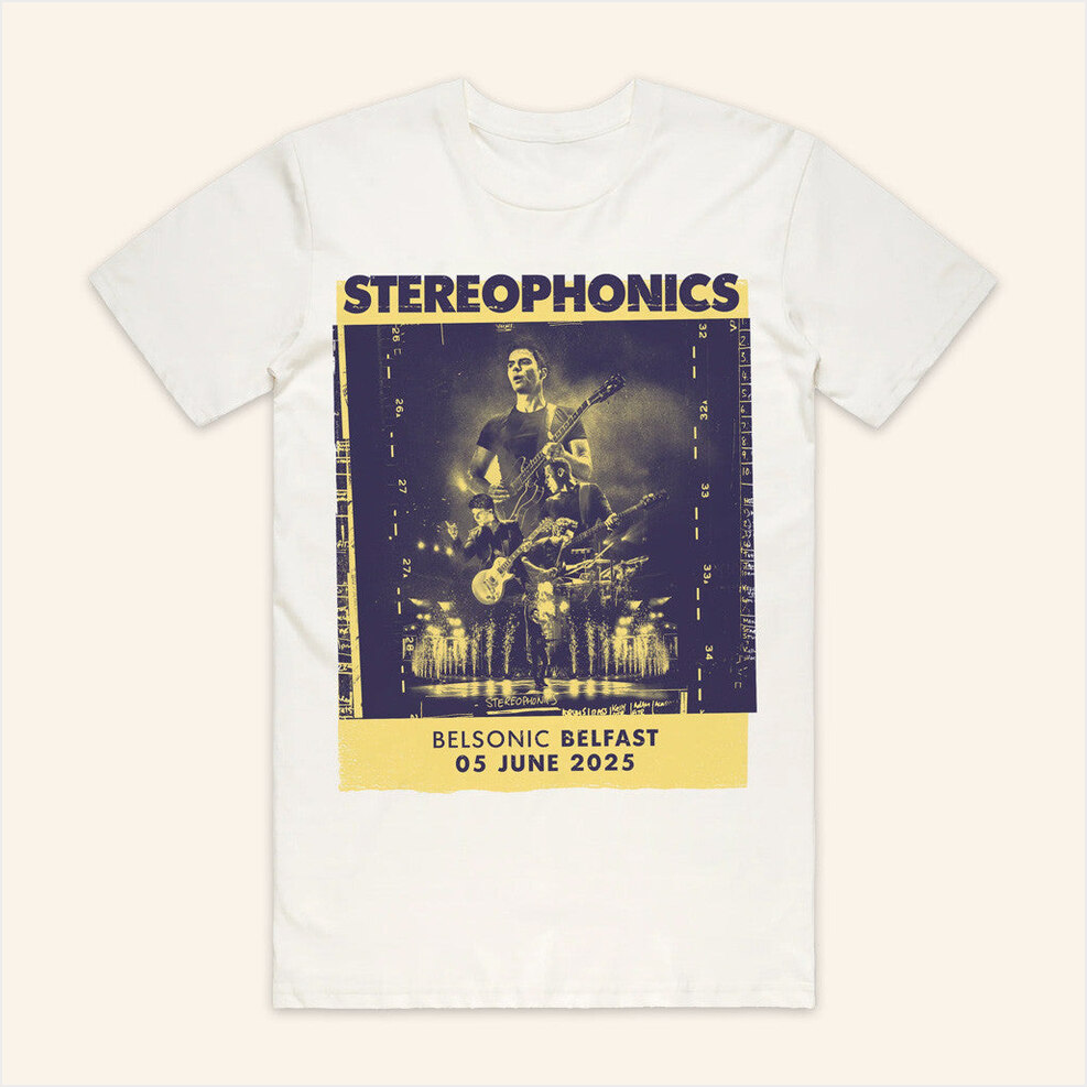 Belfast 2025 White T-Shirt Stereophonics Merch Birthday Gifts For Rock Band Gifts For Besties
