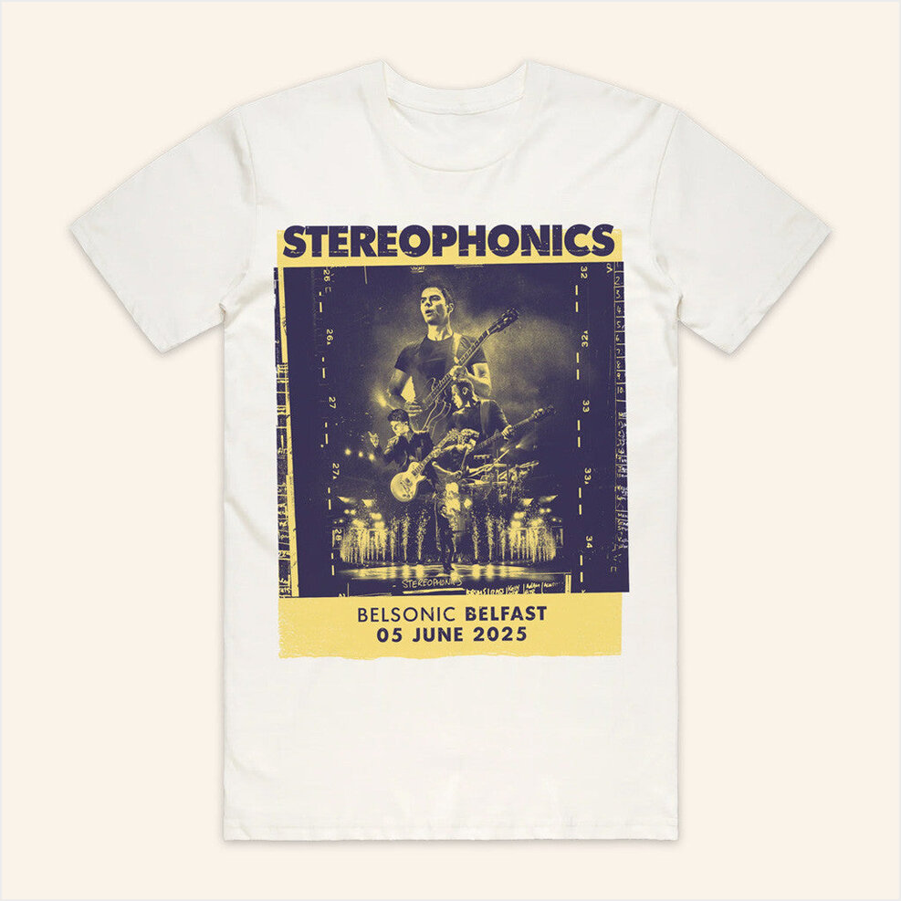 Belfast 2025 White T-Shirt Stereophonics Merch Gifts For My Boyfriend Gifts For Best Friend