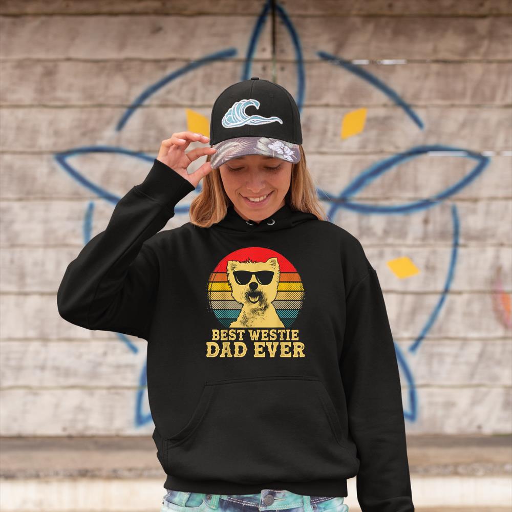 Best Westie Dad Ever Dog Lovers Retro Vintage