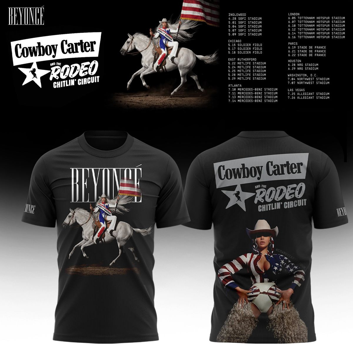 Beyonce Cowboy Carter 2025 T-Shirt Cool Gifts For Music Lovers