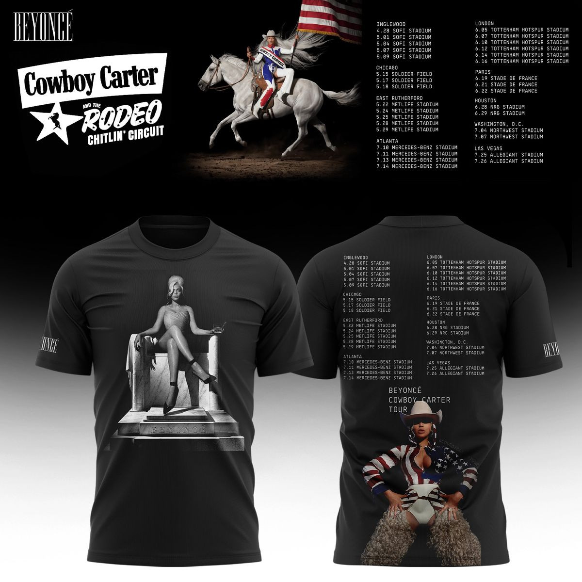 Beyonce Cowboy Carter 2025 T-Shirt Gifts For People Who Like Music