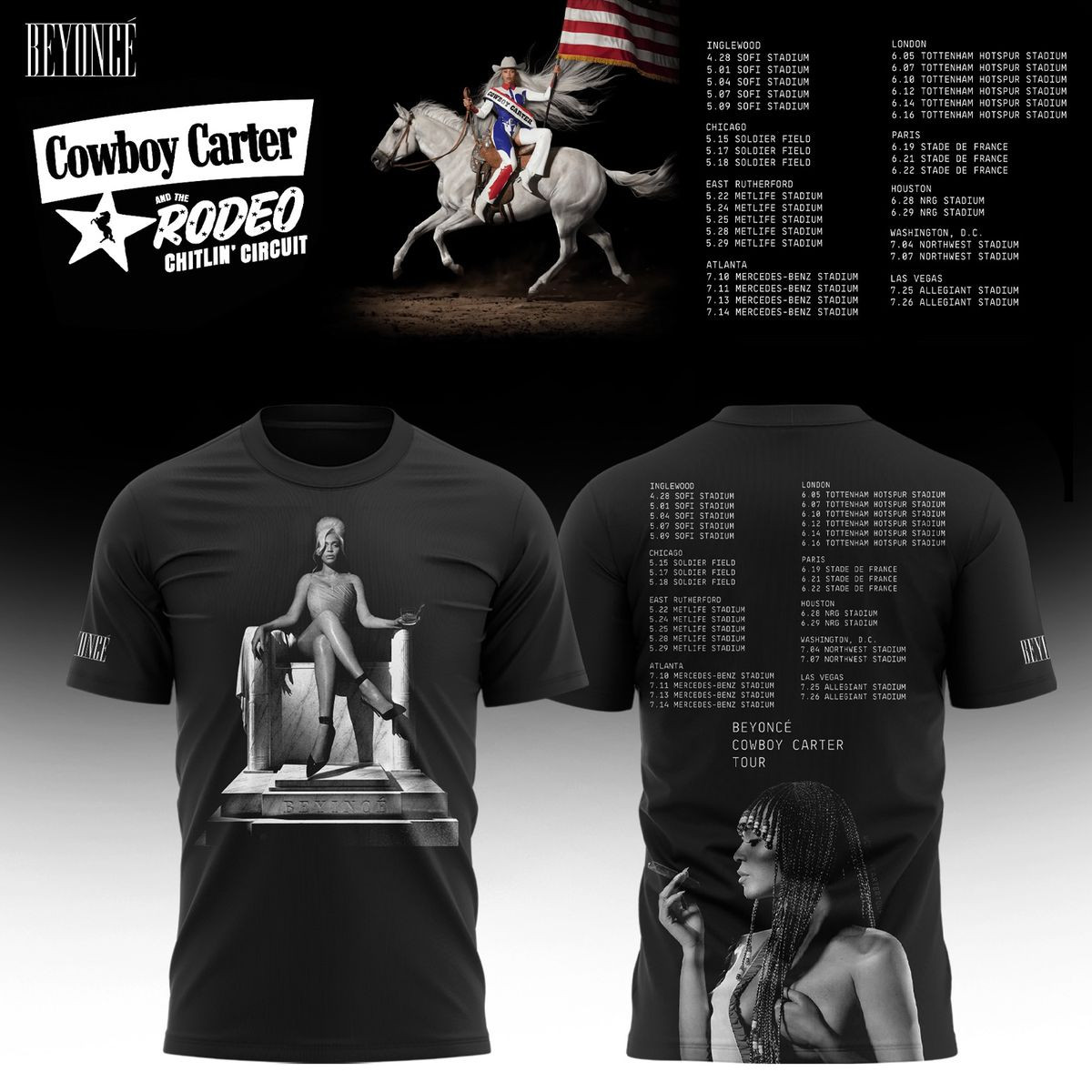 Beyonce Cowboy Carter 2025 T-Shirt Presents For Music Lovers