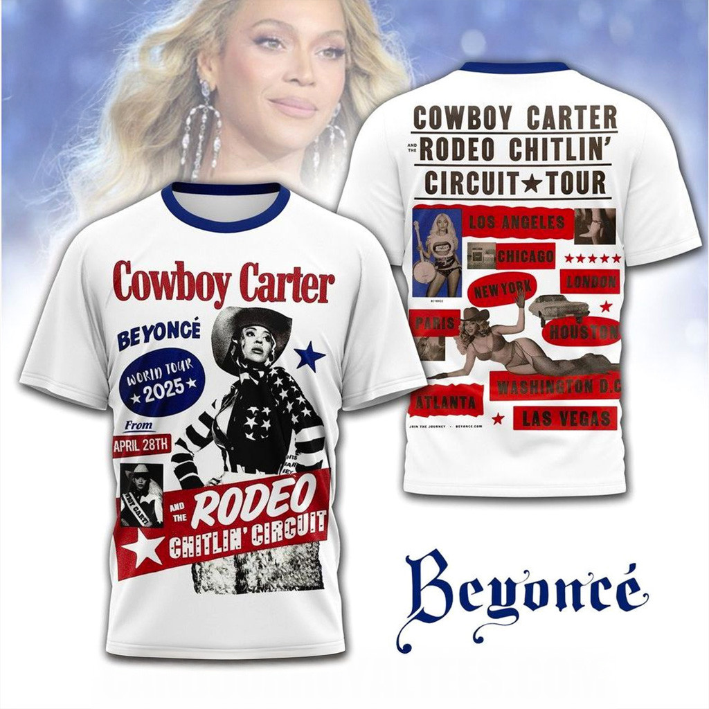 Beyonce Cowboy Carter And The Rodeo Chitlin Circuit Tour T-Shirt Fan Merch Gifts For Dudes