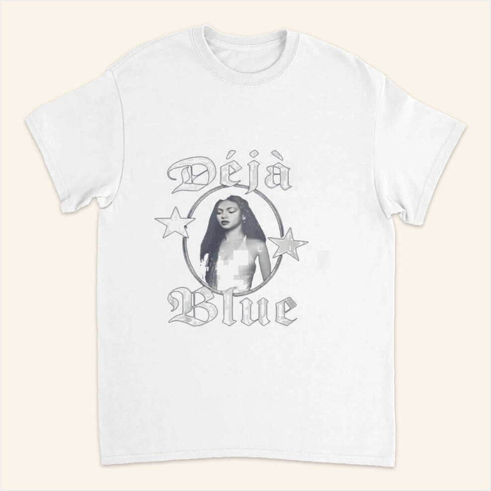 Beyonce Deja Blue Shirt White Beyonce Cowboy Carter Tour Merch 2025 Beyonce Shirt Fans Gifts