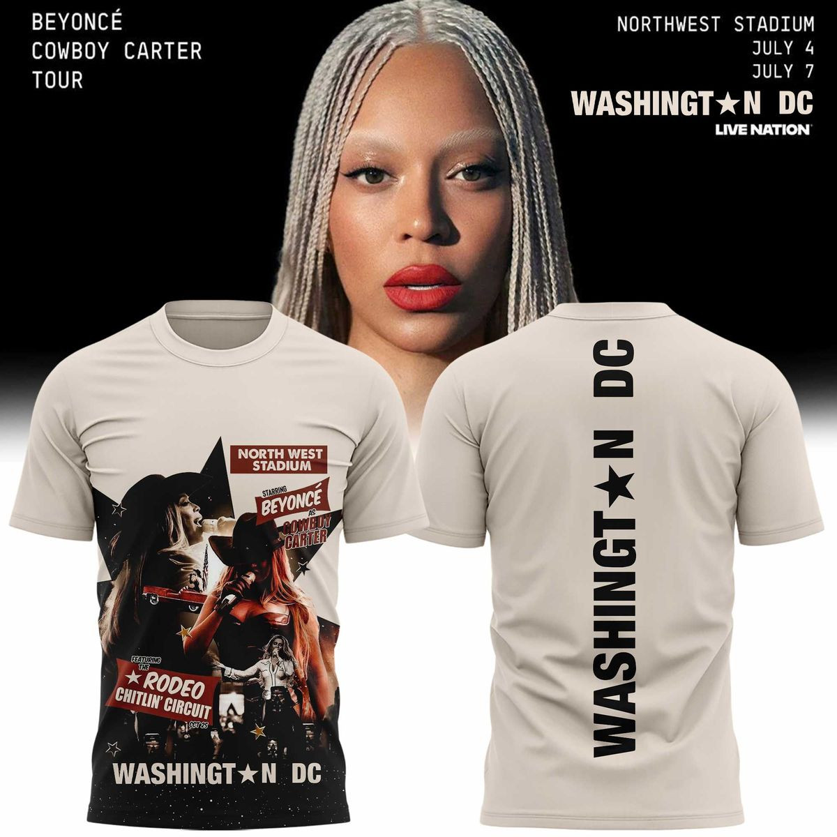 Beyonces Cowboy Carter Washington Dc T-Shirt Unique Gifts For Husband