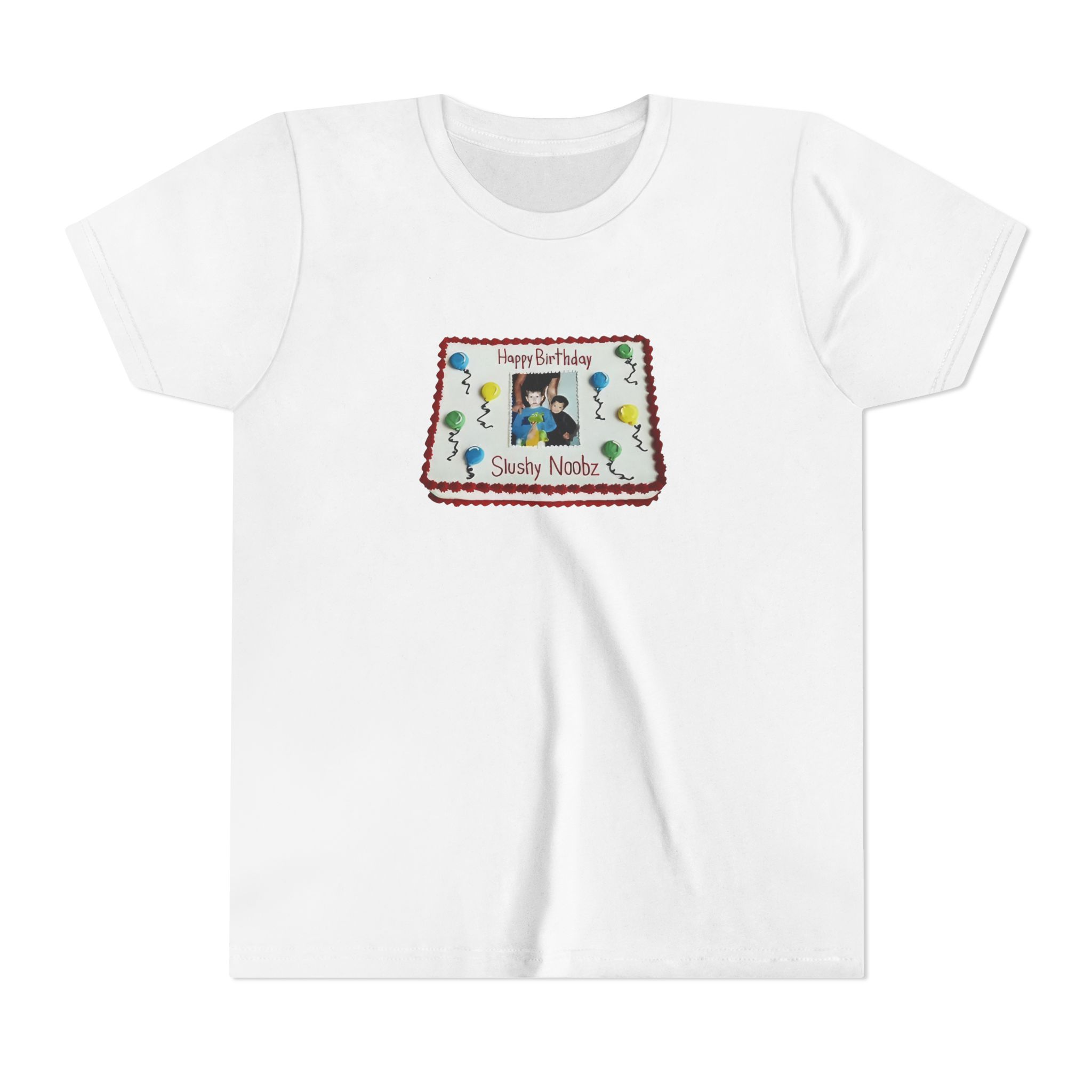 Birthday Cake Slushy Noobz Short Sleeve Tee Unique Gift For Him