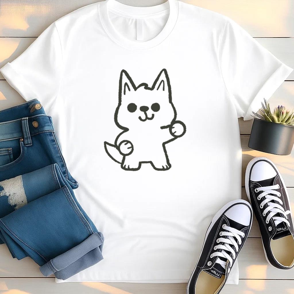 Black Cat With Paws Up T Shirt