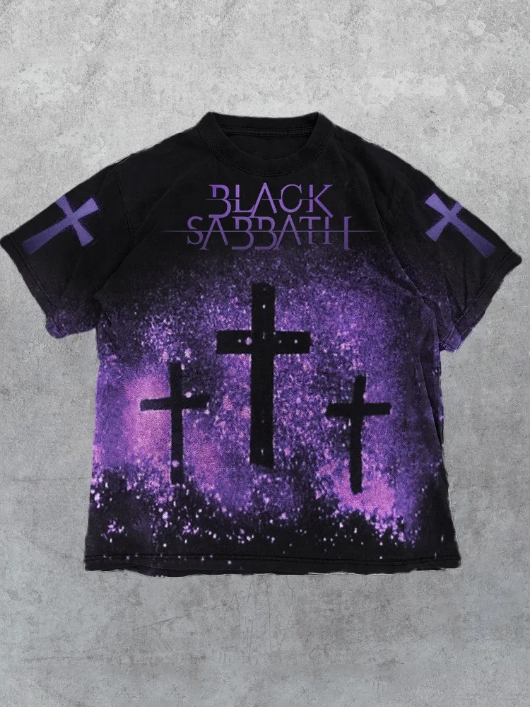 Black Sabbath Merch Shirt Cross Black Sabbath T-Shirt For Rock Band Fan Gift Ideas
