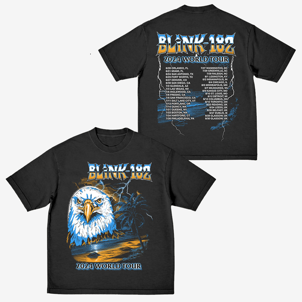 Blink-182 Tour Merch 2025 Eagle Tour Tshirt Cool Gift For Men Women