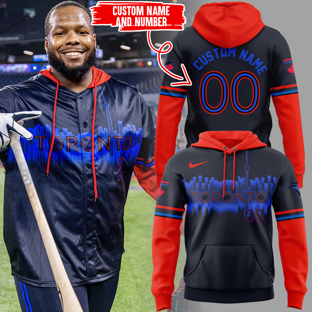 Blue Jays City Connect Custom Hoodie Baseball Coach Gift Ideas