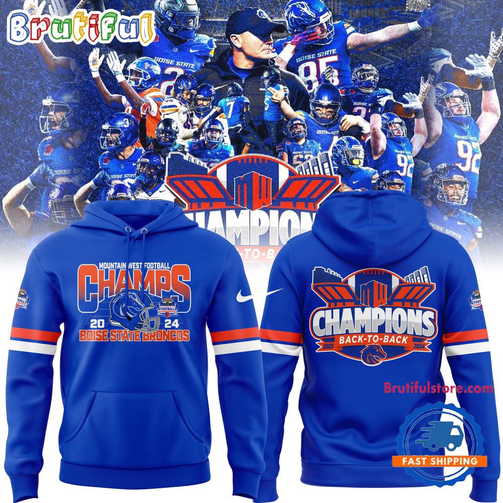 Boise State Broncos Football Is Your 2024 Mountain West Conference Champions Limited Hoodie