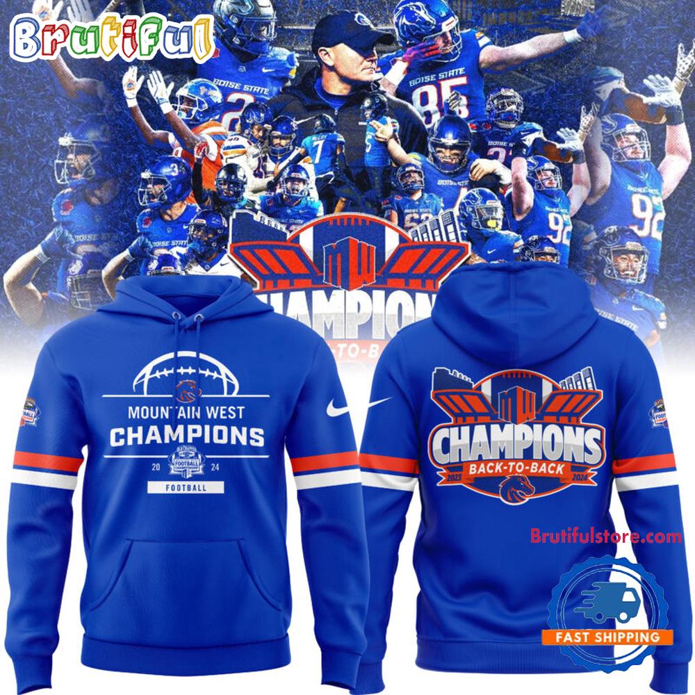 Boise State Broncos Football Is Your 2024 Mountain West Conference Champions New Hoodie