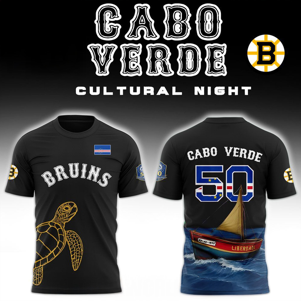 Boston Bruins Cabo Verde Celebration T-Shirt Boston Bruins Merch Gift Ideas For Hockey Lovers
