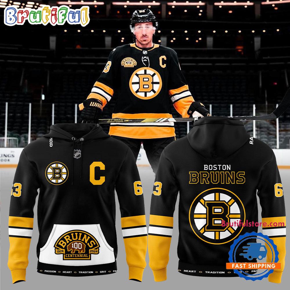 Boston Bruins NHL 100th Centennial 1924-2024 Hoodie