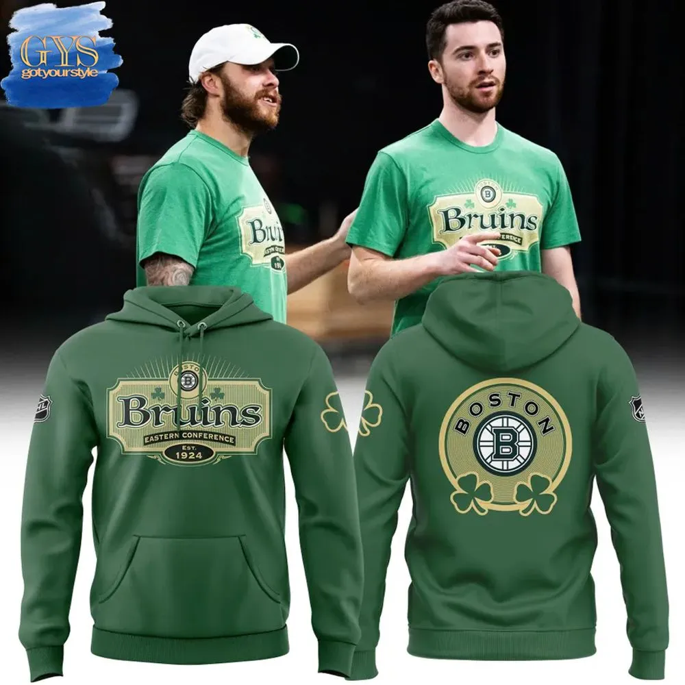 Boston Bruins St Patricks Day Retro Hoodie