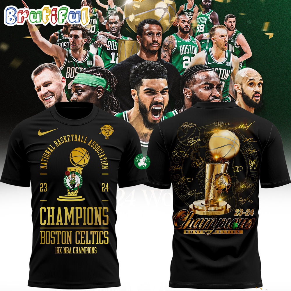 Boston Celtics 18-Time NBA Finals Champions Signature T-Shirt
