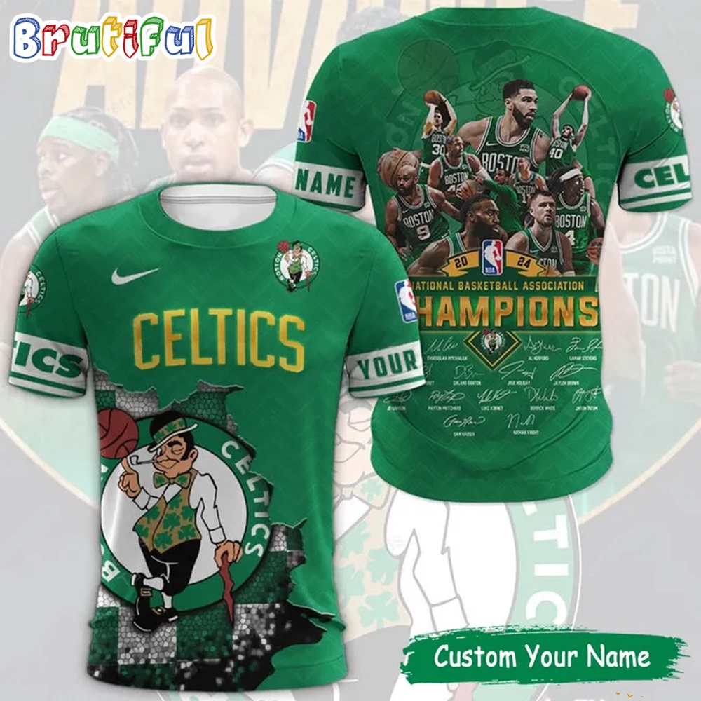 Boston Celtics Champions National Basketball Association Custom 3D Shirt