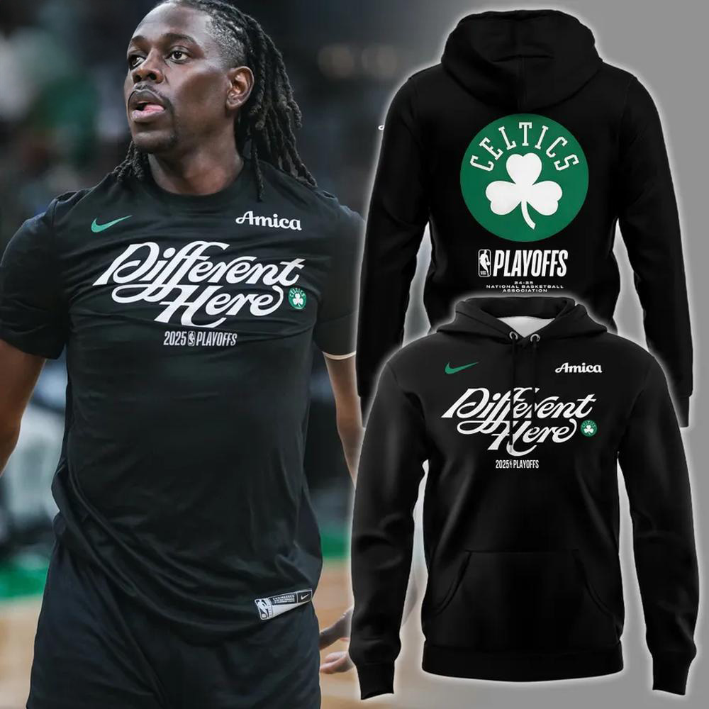 Boston Celtics Different Here 2025 Playoffs Hoodie Gift For Celtics Fans