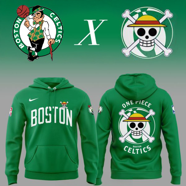 Boston Celtics x One Piece Special Edition Hoodie Gift For Basketball Lover