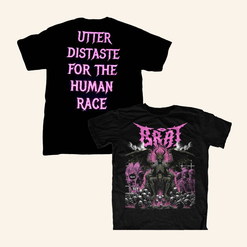 Bratbandh Merch Overlord With Utter Distaste For The Human Race Back Print T-Shirt