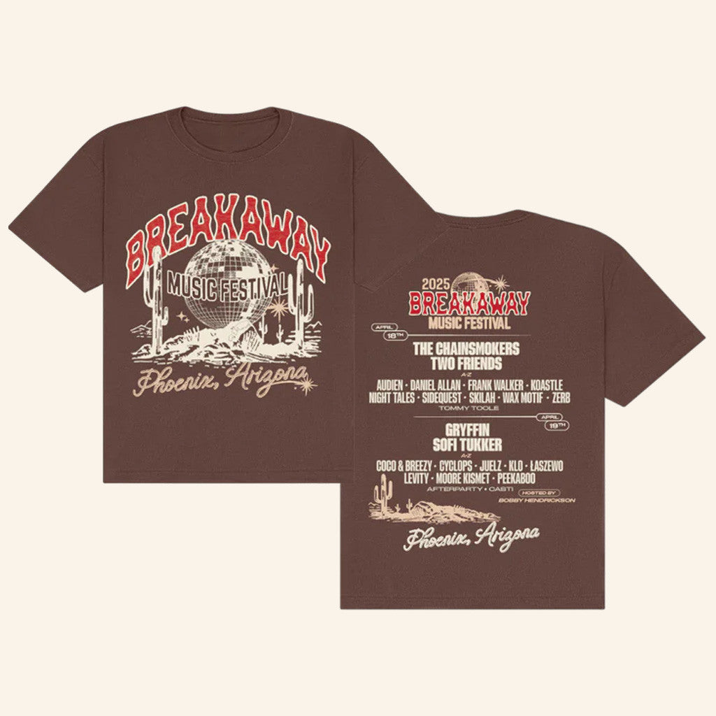 Breakaway Music Festival Merch 2025 Tour Arizona T-Shirt Gifts For Friends