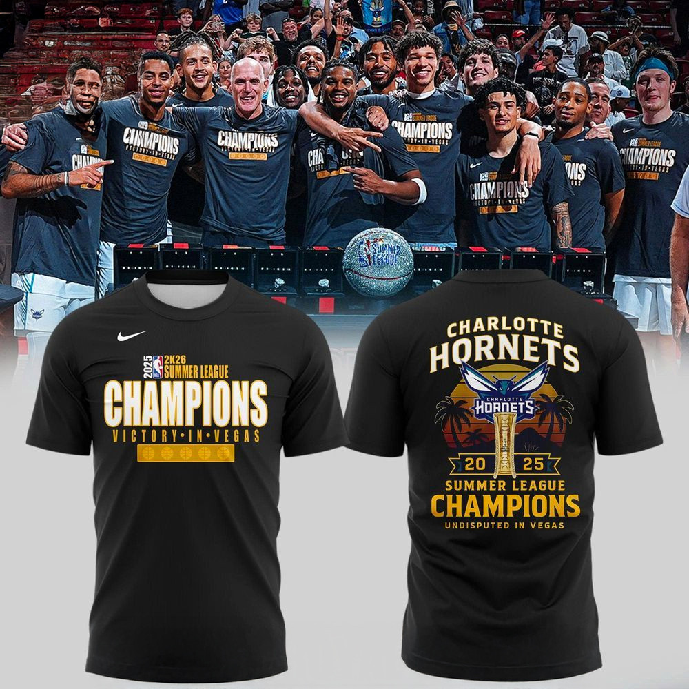 Charlotte Hornets 2025 Summer League Champions T-Shirt Charlotte Hornets Merch Dad Gifts