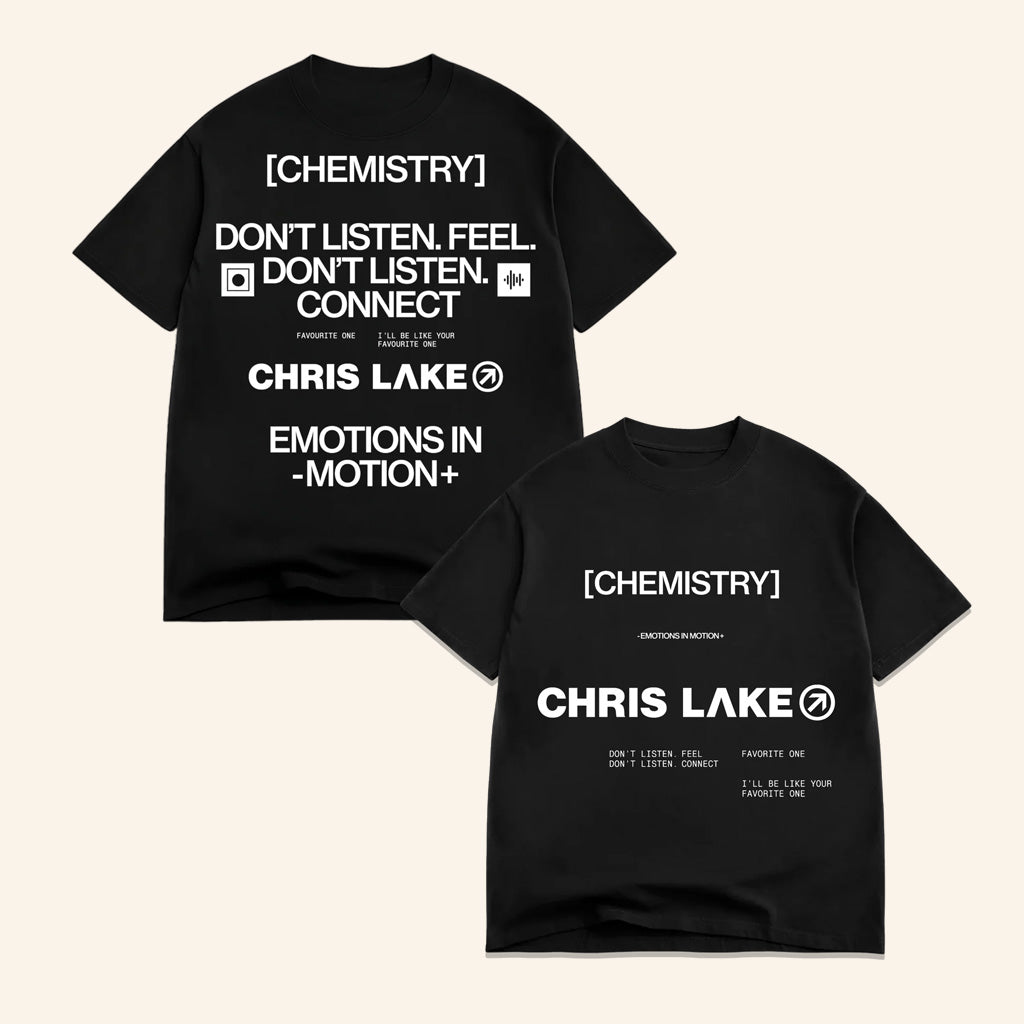 Chris Lake Merch Black Chemistry Connect T-Shirt Chemistry Album Tour 2025 Apparel Dudes Gifts