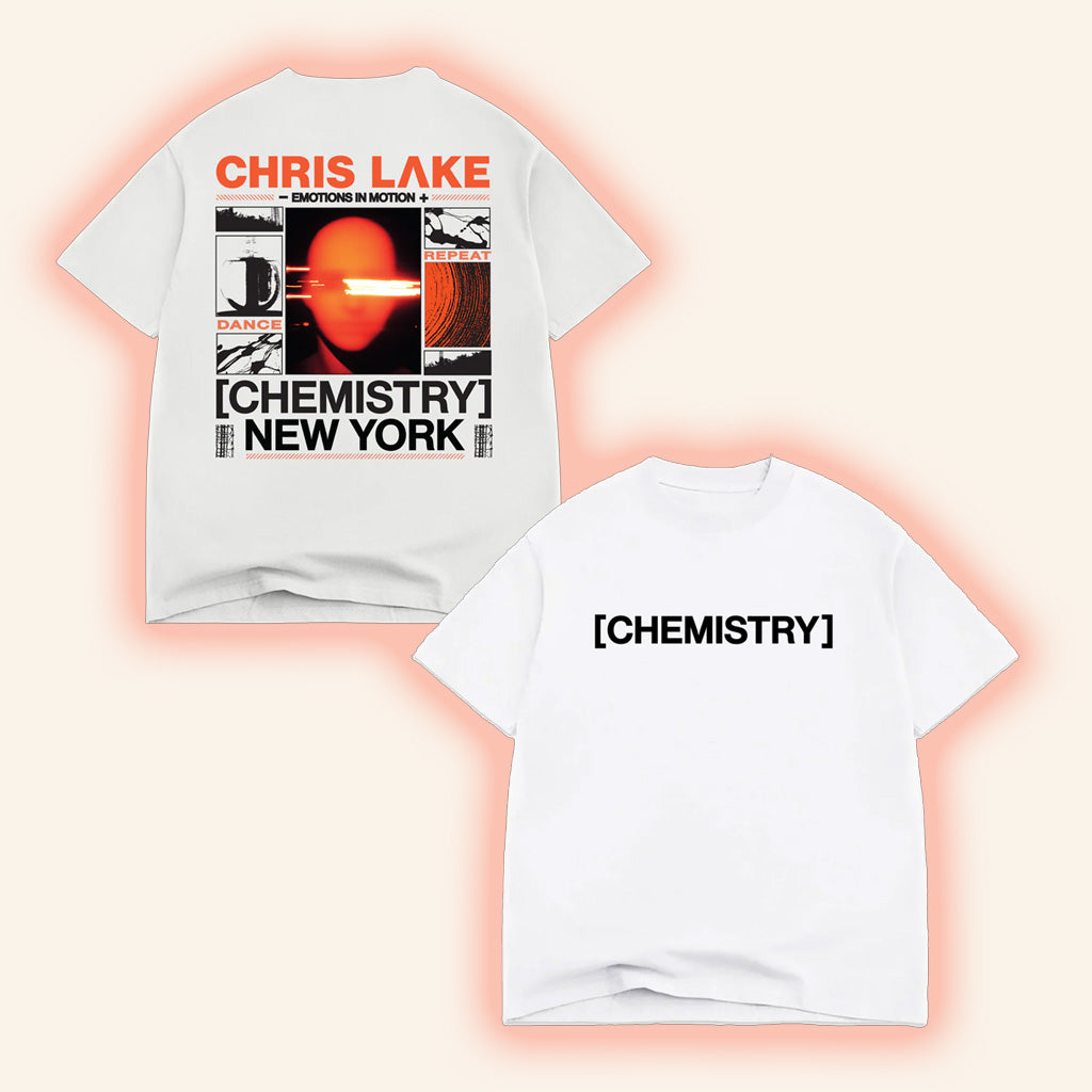 Chris Lake Merch New York Head Shirt White New York Chemistry Album Tour 2025 Apparel