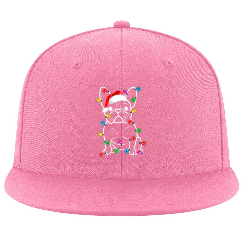 Christmas Lights Dog French Bulldog Cap