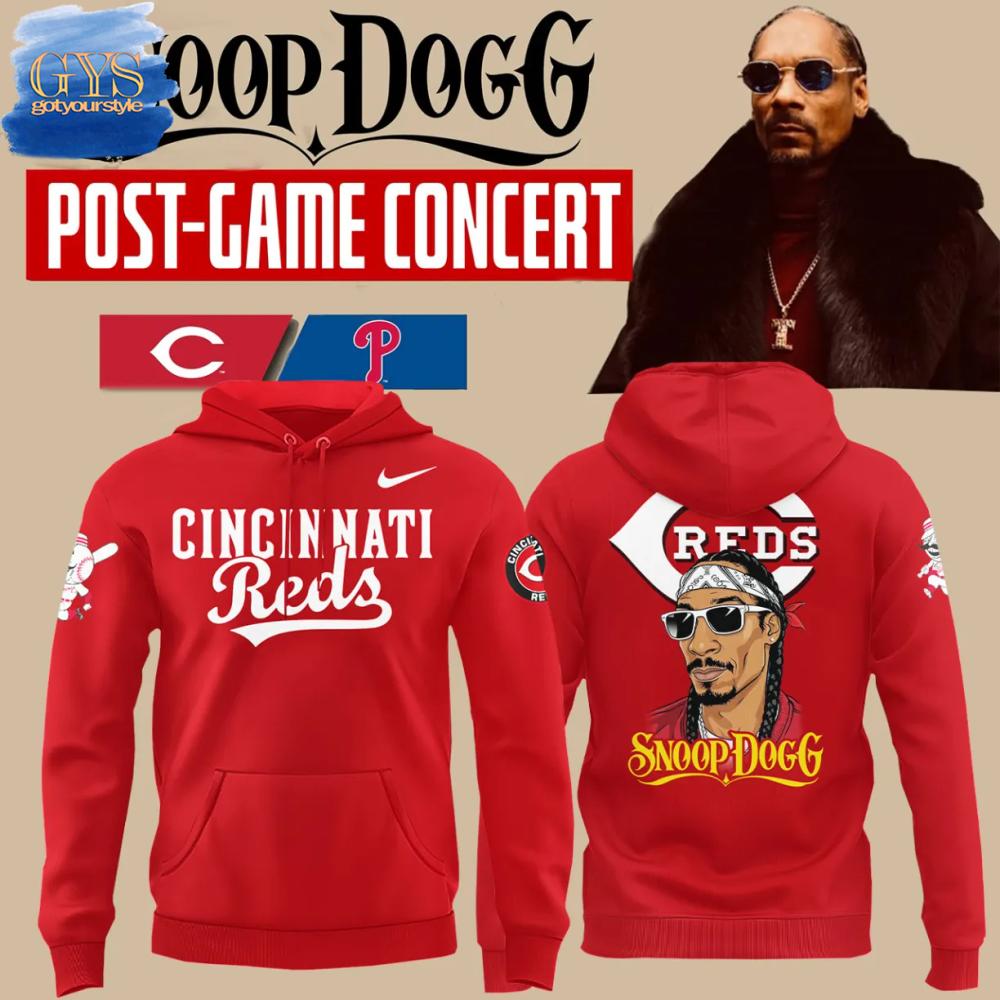 Cincinnati Reds Snoop Dogg Post-Game Concert Special Edition Hoodie