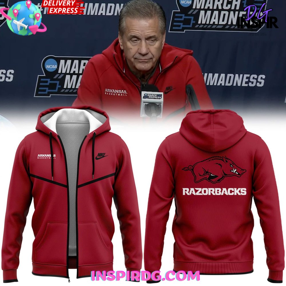 Coach John Calipari Arkansas Razorbacks Special Zip Hoodie