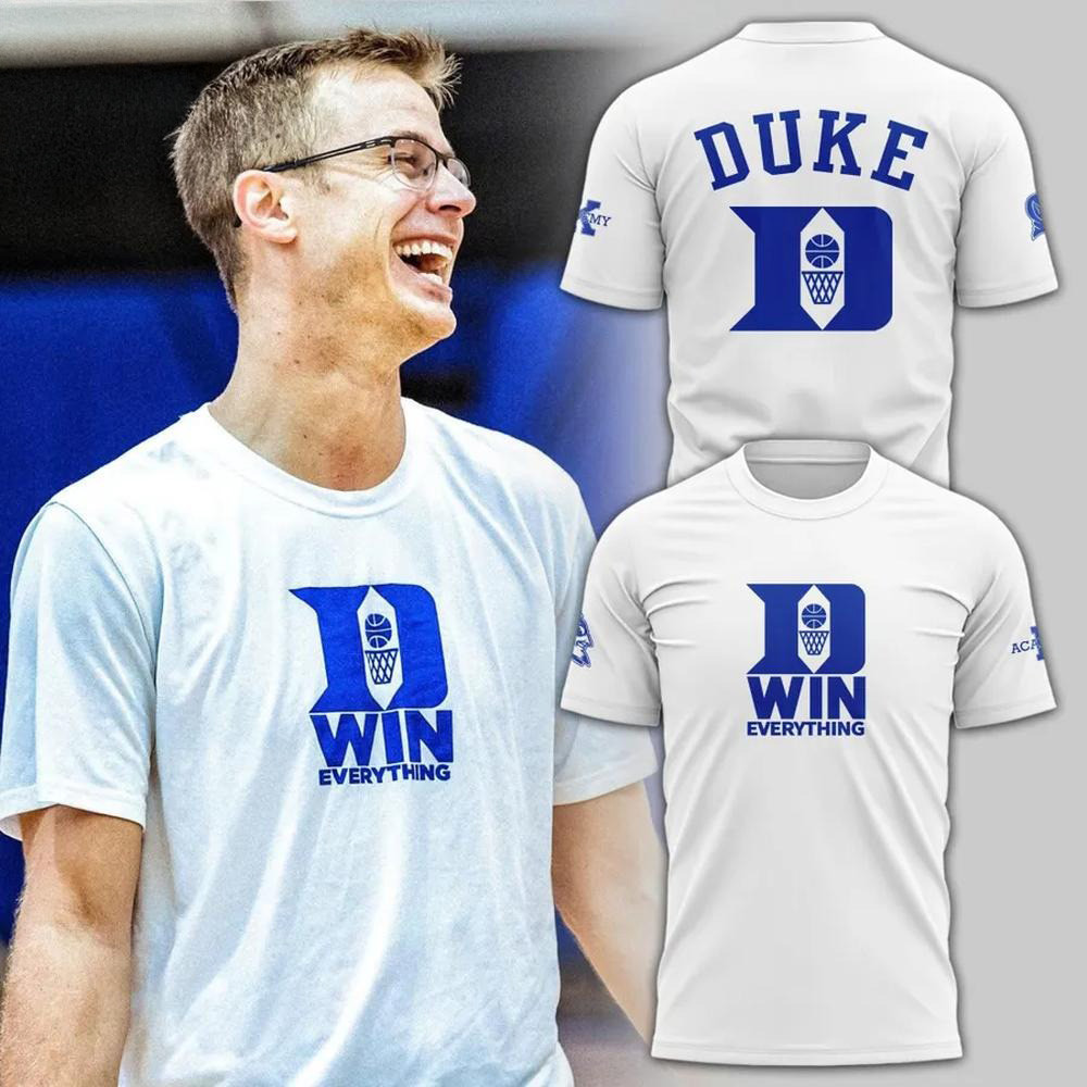 Coach Jon Scheyer Duke Win Everything T-Shirt Dad Fathers Day Gifts
