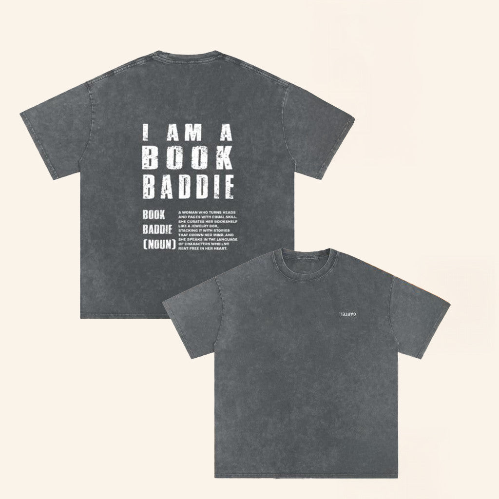 Coleman Books Merch I Am A Book Baddie Wash T-Shirt Birthday Gift Ideas For Husband