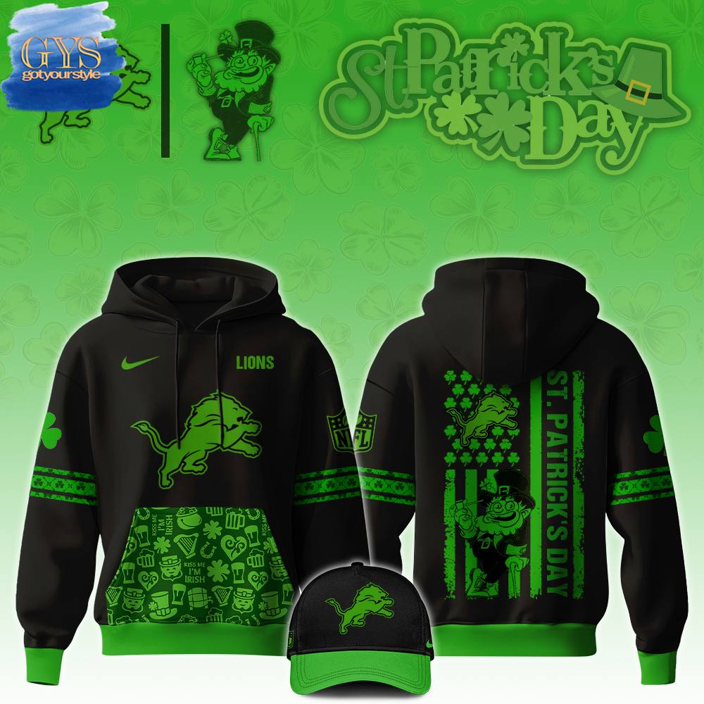 Detroit Lions NFL Saint Patricks Day Limited Edition Hoodie