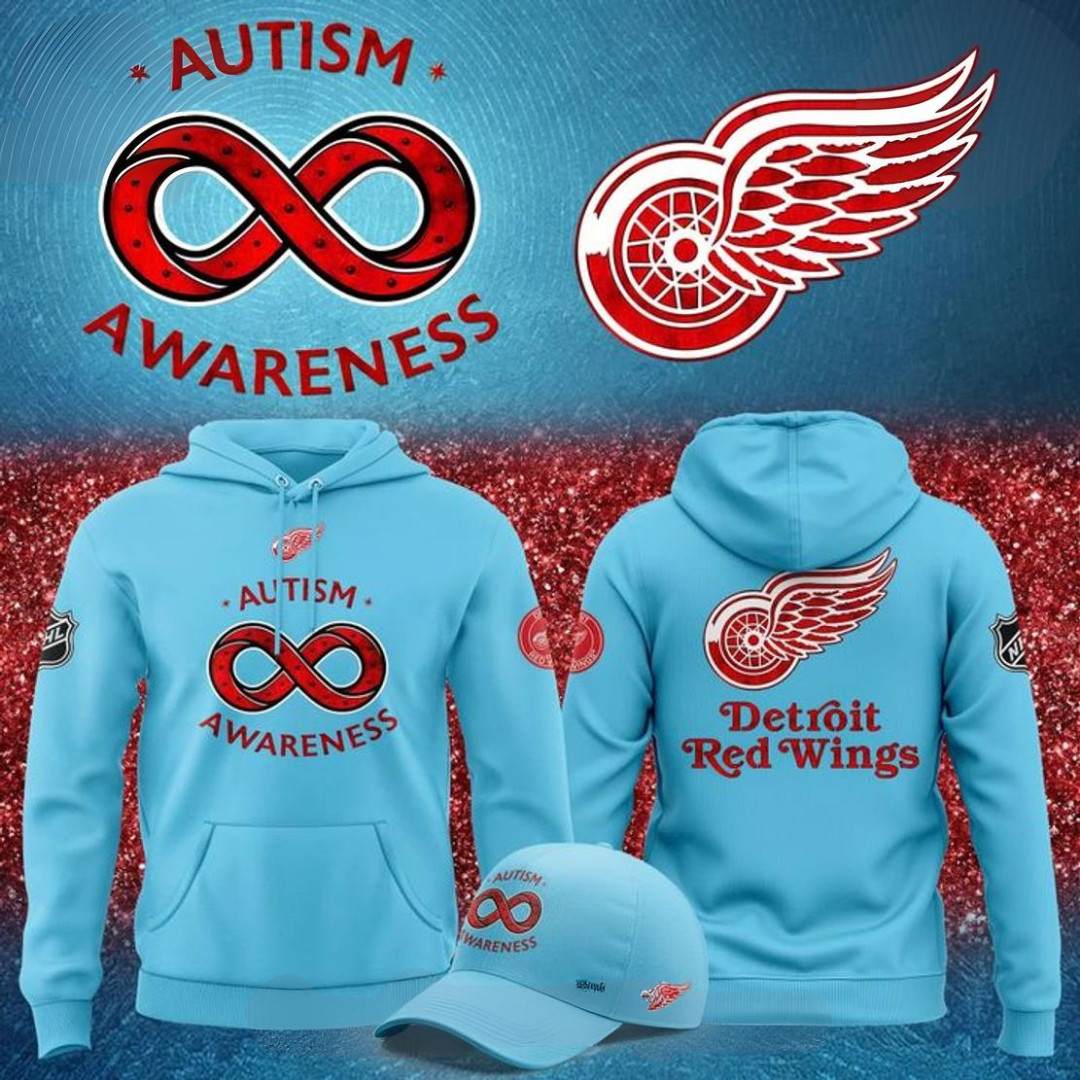 Detroit Red Wings x Autism Awareness Jersey 2025 Special Hoodie Best Gifts For Hockey Fans