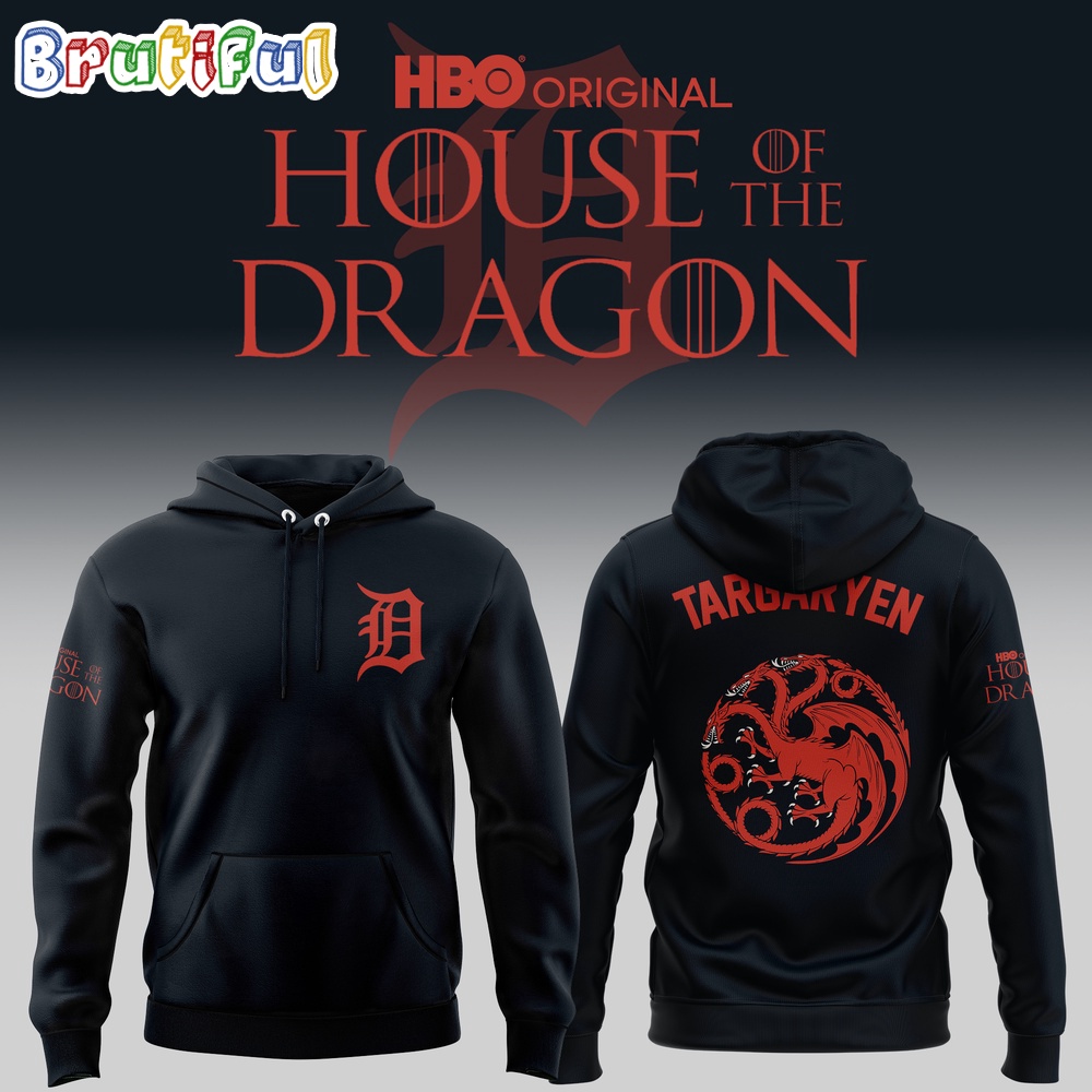 Detroit Tigers House Of The Dragon Hoodie