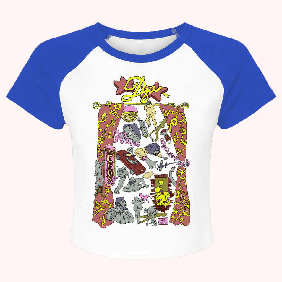 DJO Merch Flash Raglan T-Shirt Gifts For Girlfriend Birthday Gifts For BFF Christmas Presents