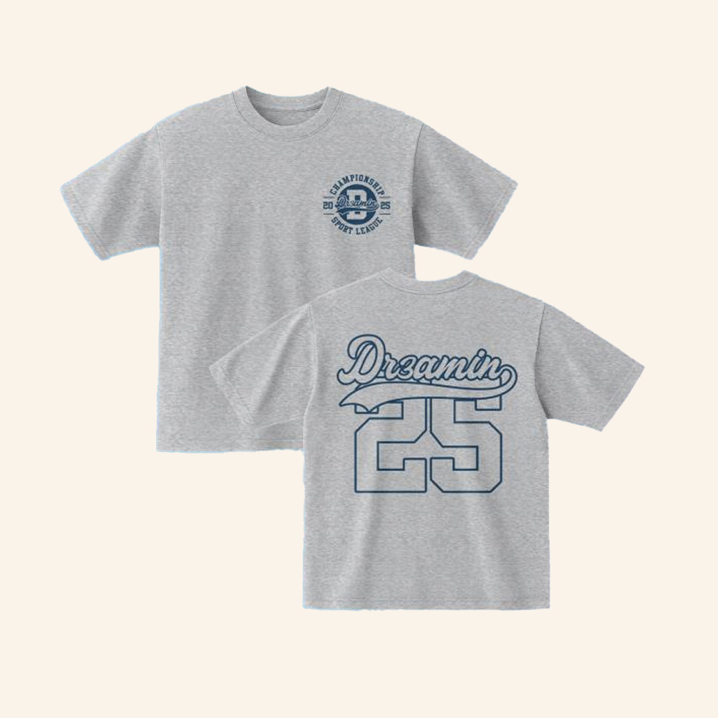 Dr3amin Clothing Merch Grey Dr3amin Championship T-Shirt Present For Him