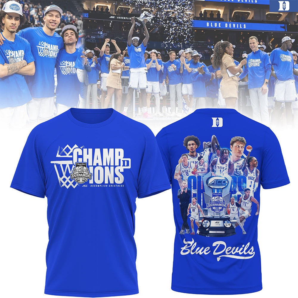 Duke Vs. Louisville ACC Tournament Shirt Duke Blue Devils Mens Basketball T-Shirt Fans Gifts