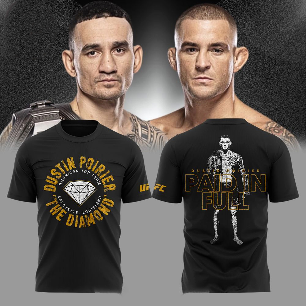 Dustin Poirier Paid In Full T-Shirt Fan Merch Gifts For Boyfriend