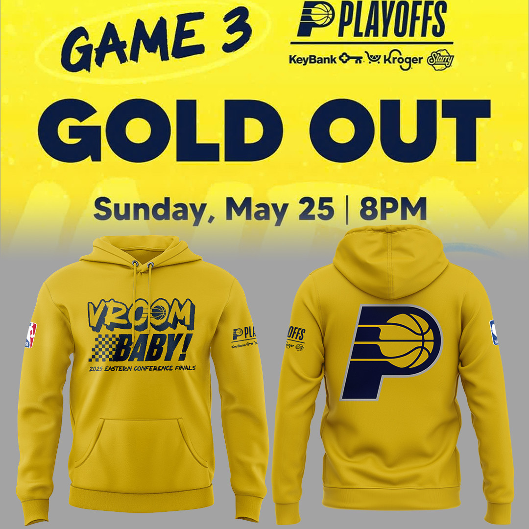 Edition Pacers Vroom Baby 2025 Hoodie Unique Gifts For Basketball Lovers