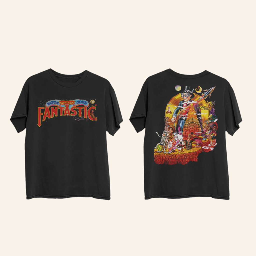 Elton John Merch Captain Fantastic 50Th Anniversary T-Shirt Best Gifts For Boyfriend