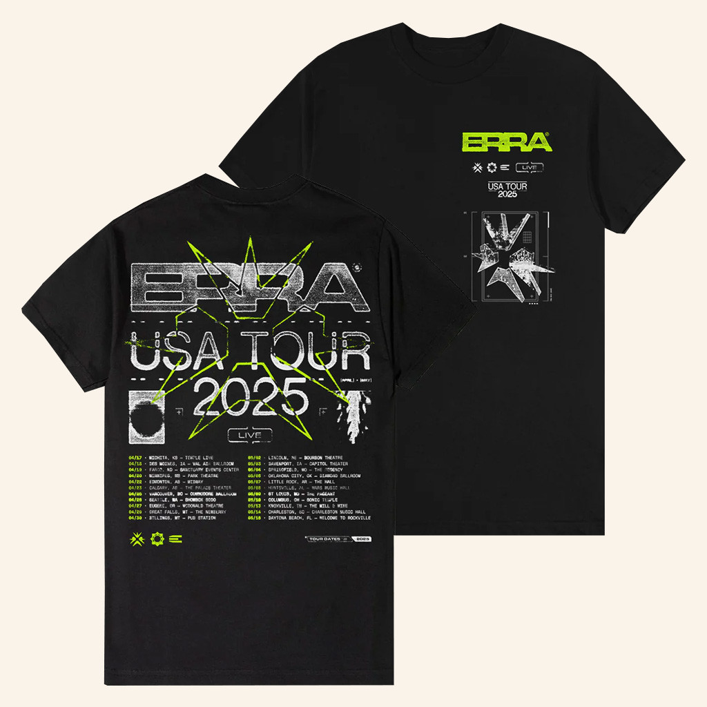 Erra Merch Shop Erra Live T-Shirt Presents For Boyfriend