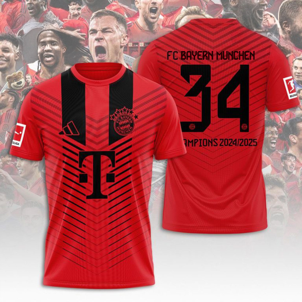 FC Bayern Munich Champions Bundesliga 2025 Special Shirt FC Bayern Munich Merch Gift For Fans